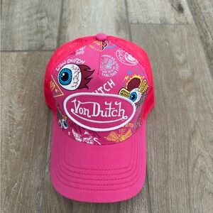 Von Dutch 
Hot pink Jax Trucker